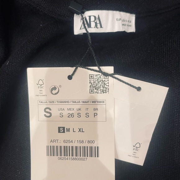 NWT Zara knit poncho. Brand new, tags on, never worn. Small - Picture 8 of 8